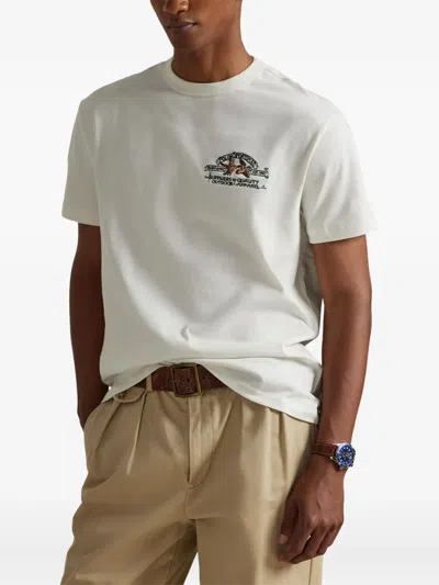 Polo Ralph Lauren T-shirt Mit Stickerei In White