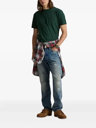Polo Ralph Lauren T-shirt Mit Aufgesetzter Tasche In Green