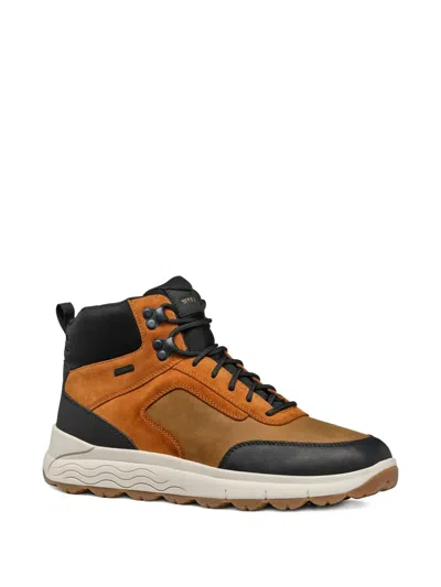 Geox Spherica 4x4 Abx Lace-up Sneakers In Black