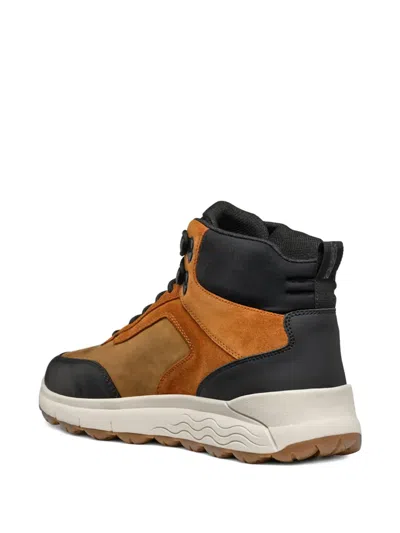 Geox Spherica 4x4 Abx Lace-up Sneakers In Black