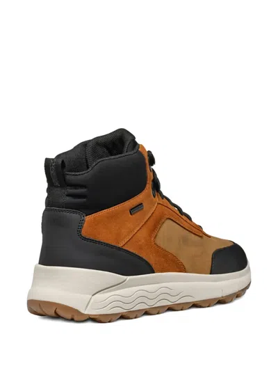 Geox Spherica 4x4 Abx Lace-up Sneakers In Black