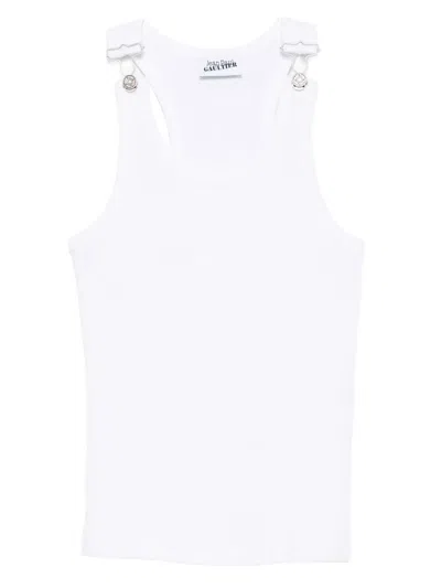 Jean Paul Gaultier Ribbed Texture Sleeveless Tank Top With