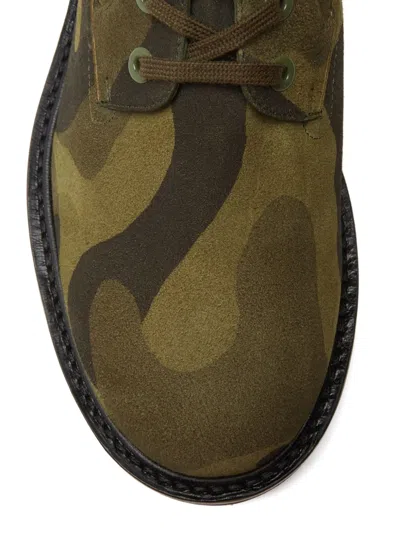 Stuart Weitzman Ande Liftie Lace-up Combat Boots In Green