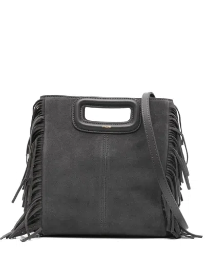 Maje M Fringed Suede Cross Body Bag