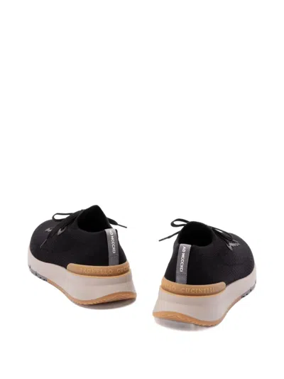 Brunello Cucinelli Lace-up Sneakers In Black