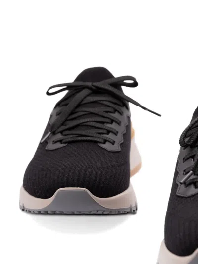 Brunello Cucinelli Lace-up Sneakers In Black