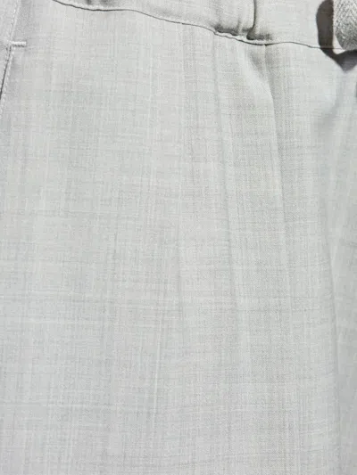 Loewe Pleated Drawstring Trousers In Gray