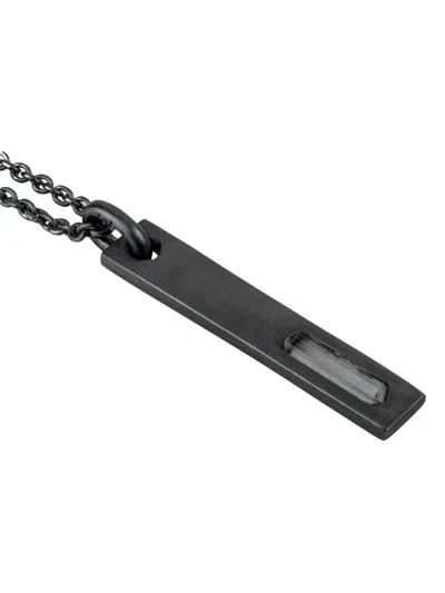 Parts Of Four Plate Necklace In Black