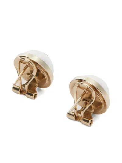 Genny Circular-design Earrings In Gold