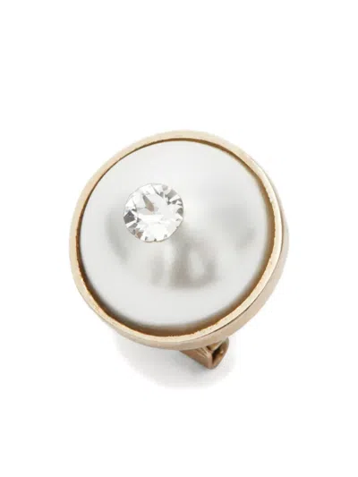 Genny Circular-design Earrings In Gold