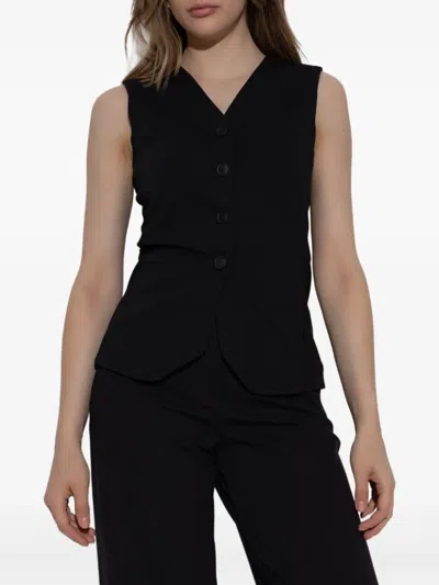 Max Mara Strukturierte Weste In Black