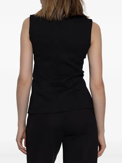 Max Mara Strukturierte Weste In Black