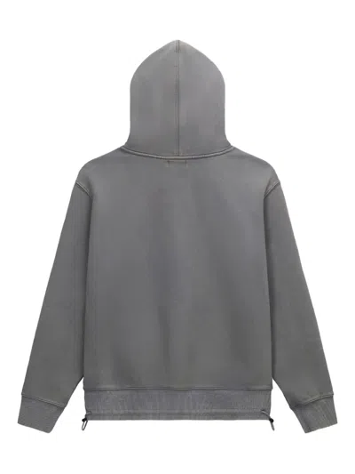 Rta Jordan Logo-embroidered Hoodie In Gray