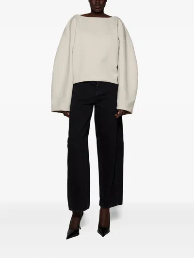 Entire Studios Boat-neck Sweatshirt In Neutral