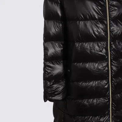 Herno Iconico Woman Puffer Midnight Blue Size 4 Polyamide In Black