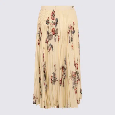 Etro Pleated Floral-print Skirt