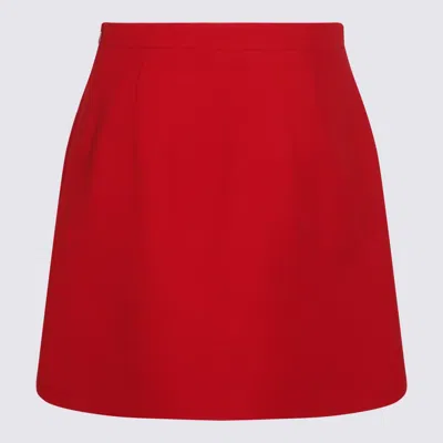 Valentino High Waist Skirt Heart-shaped Buttons