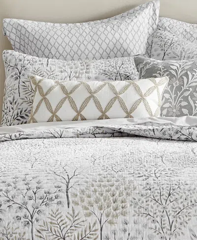 Levtex English Forest Crewel Stitch Decorative Pillow, 12" X 24"