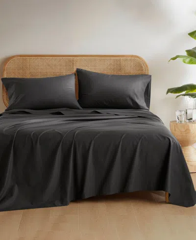 510 Design Super 144-thread Count Cotton 4-pc. Sheet Set, King In Black