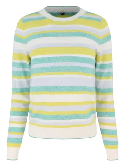 Margaret O'leary Inc Striped Crew-neck Sweater
