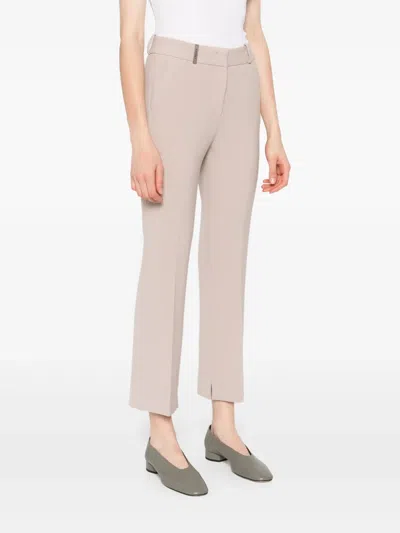 Peserico Klassische Cropped-hose In Gray