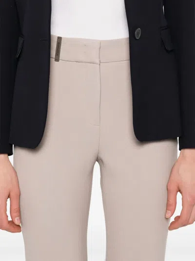 Peserico Klassische Cropped-hose In Gray