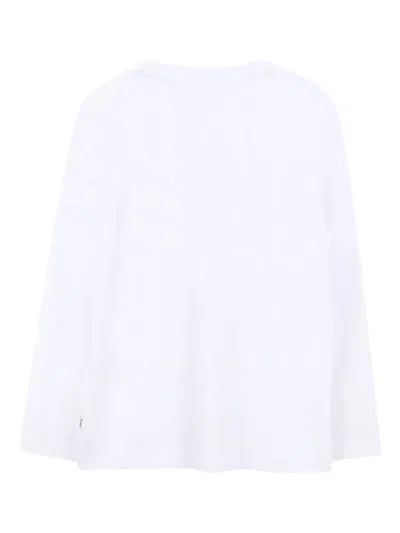 Bosswear Logo-print Long-sleeve T-shirt In White