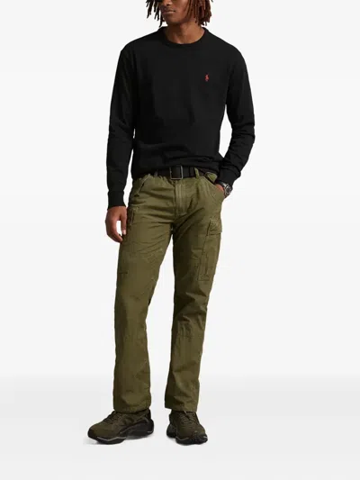 Polo Ralph Lauren Classic Fit Jersey Long-sleeve T-shirt In Black