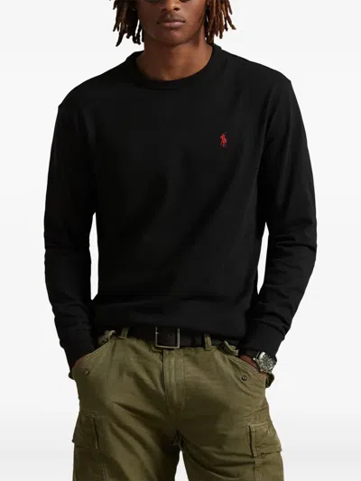 Polo Ralph Lauren Classic Fit Jersey Long-sleeve T-shirt In Black