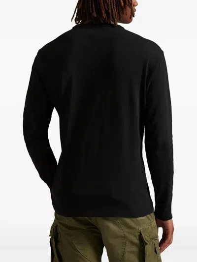 Polo Ralph Lauren Classic Fit Jersey Long-sleeve T-shirt In Black