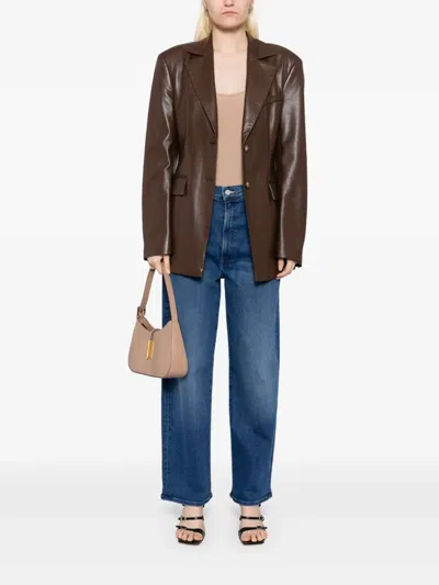 Mother The Spitfire Ankle Jeans In Blue