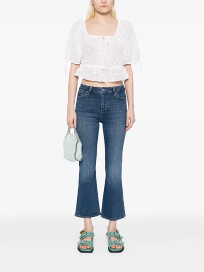 Frame Le Mini Boot Jeans In Blue