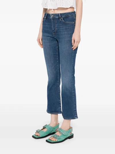 Frame Le Mini Boot Jeans In Blue