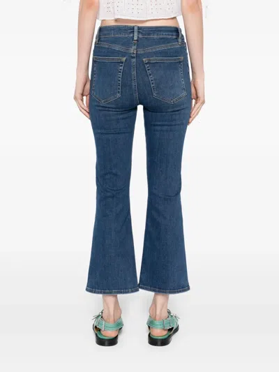 Frame Le Mini Boot Jeans In Blue