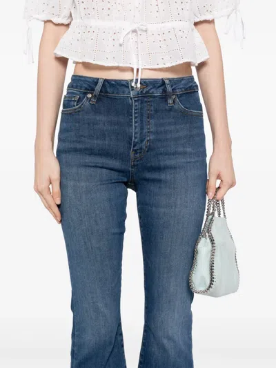 Frame Le Mini Boot Jeans In Blue