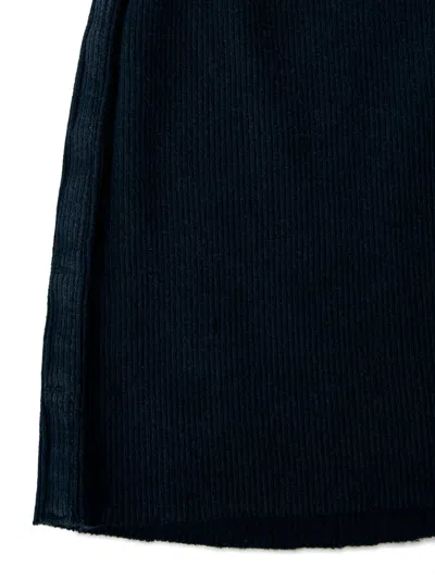 Greg Ross Logo-motif Ribbed Beanie In Blue