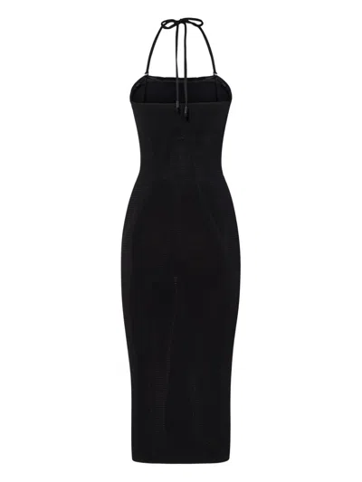 Wolford Halterneck Midi Dress In Black
