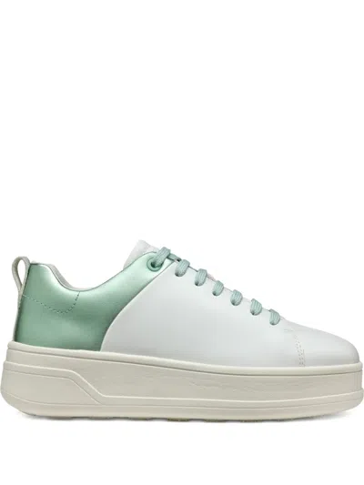 Geox Spherica Ecub Leisure Sneakers In White