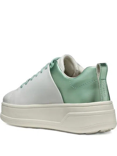 Geox Spherica Ecub Leisure Sneakers In White