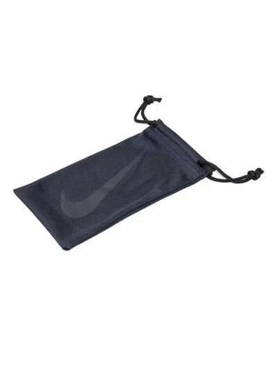 Nike Oval-frame Keyhole-bridge Sunglasses In Black