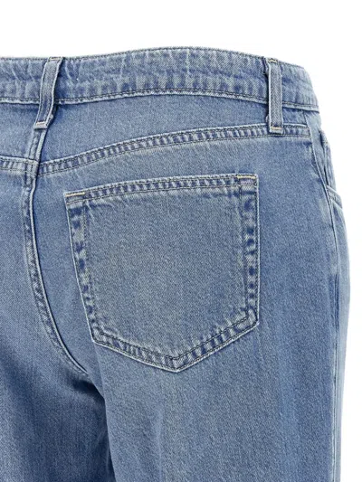 L Agence Nevia Five-pocket Jeans In Blue