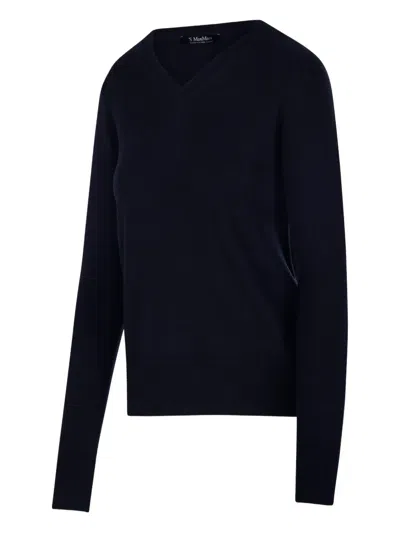 S Max Mara V-neck Sweater In Black