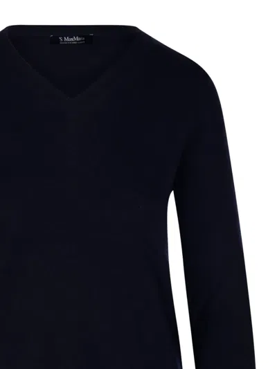 S Max Mara V-neck Sweater In Black