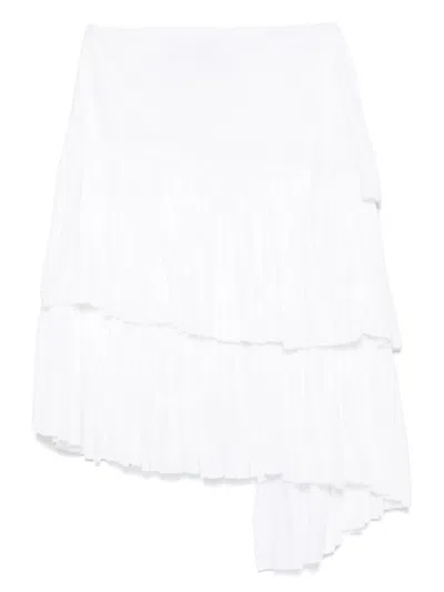 Pnk Pleated Asymmetric Skirt