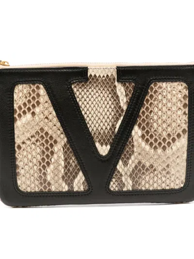 Valentino Viva Superstar Leather Clutch Bag