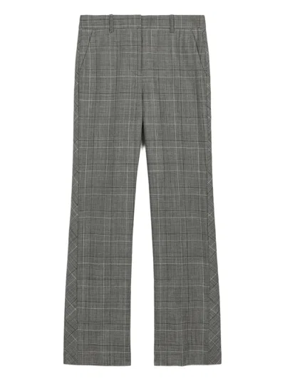 Ports 1961 Checkered Tailored Trousers In Gray