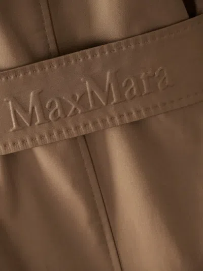 Max Mara Belted Double-breasted Trench Coat In Brown
