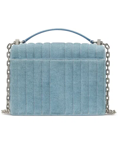 Kate Spade Deco Denim Chain Leather Shoulder Bag