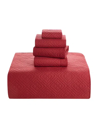 Nestl Diamond Embossed 5-pc. Quilt Set, Full/queen