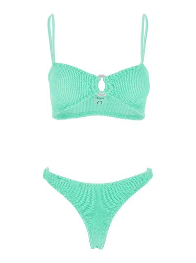 Hunza G Misty Bikini Pearly Hoop In Green